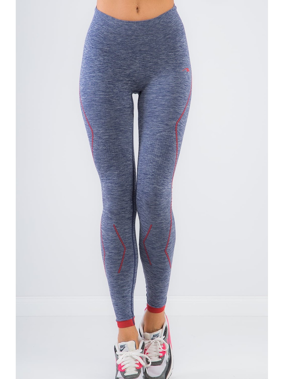 Navy blue sports leggings 1105 - Online store - Boutique